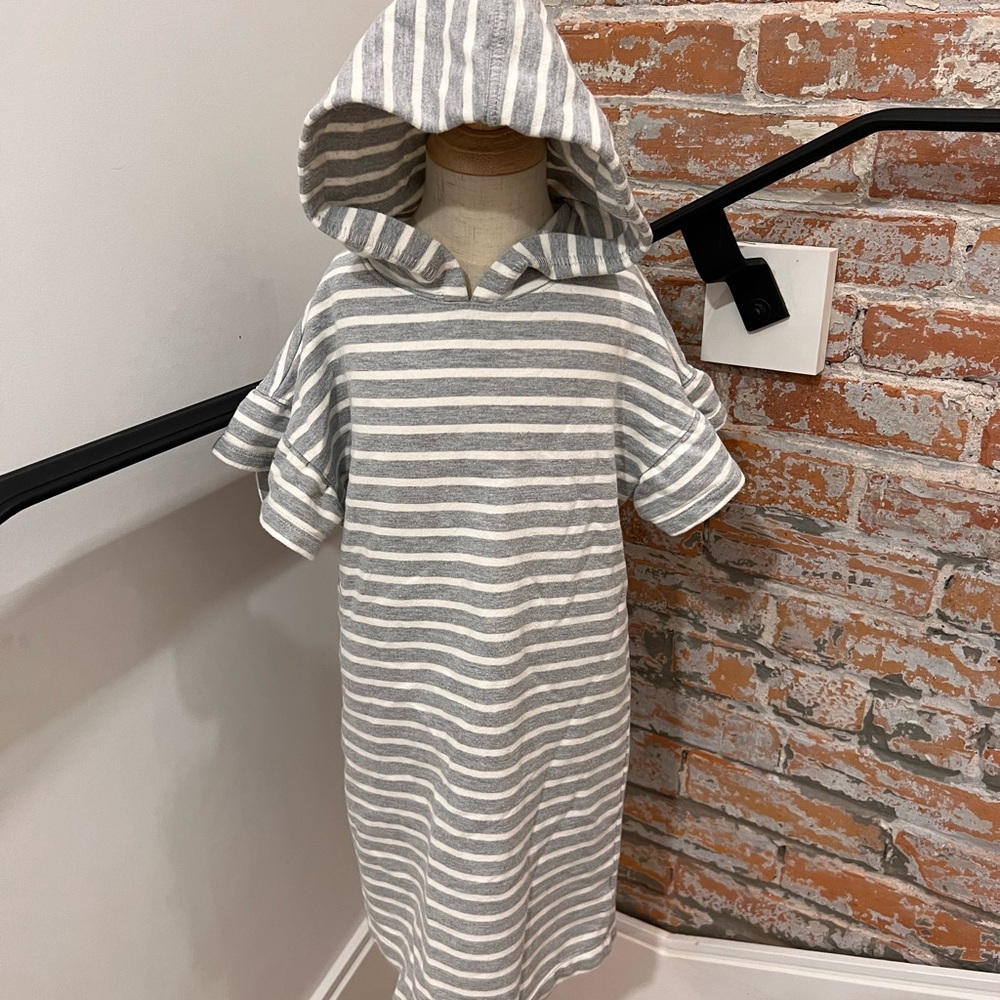 Striped Hooded Dress